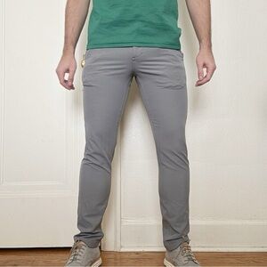 Huckberry Proof Men’s Slim Fit Nomad Performance Pant Gray 29x31 Stretch